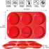 Walfos Silicone Muffin Top Pans - 4inch Jumbo Size Non-Stick Bakeware for Eggs, Hamburger Buns, Muffin Tops