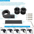 Motorcycle Aluminum Mounting Bracket Kit, 4Pcs Tube Clamp for Trucks, Car, ATV, Motorcycle