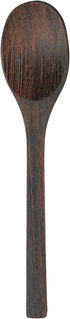 Restaurantware - Coco Casa 6.3 Inch Serving Spoon, 1 Greaseproof Wooden Spoon - Durable, Sustainable, Ebony Wood Serving Flatware, For Serving With Hot And Cold Foods
