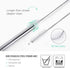 Teivio 12 Pack + Cleaning Brush, 5-inch Extra Short Reusable Stainless Steel Drink Straws for Cocktails