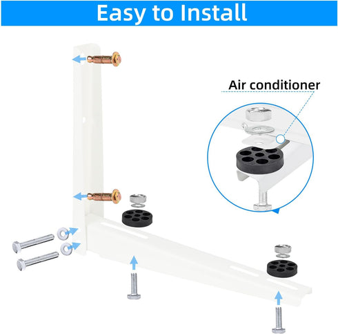 Qualward Mini Split Wall Mounting Bracket for Universal Ductless Air Conditioners, Heavy Duty Support Bracket