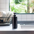 Stainless Steel Soap Dispenser for Bathroom, Matte Black Flat Design, 10oz Rust-Proof Liquid Hand Soap Dispenser