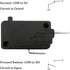 Microwave Oven Door Switch Replacement Part, 16A 125VAC, KW3AT-16, Normally Closed - 1Pc