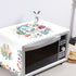 Microwave Oven Dust Cover, Cute Pattern Dustproof Oil Proof Machine Protector Decorative Kitchen Appliance Cover Decor Nordic Style Simple Parts, 13.8 x 39.4in (Hello)
