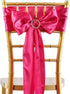 5pcs 6 x106 Efavormart Fushia Satin Chair Sashes Tie Bows for Wedding Events Decor Chair Bow Sash Party Decoration