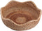 Handmade Rattan Round Fruit Basket, Food Storage Bowls Kitchen Organizer Snack Serving Bowl (Small 8.7", Boho Home