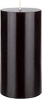 Mega Candles Unscented Solid Black Pillar Candle, Hand Poured Premium Wax, 3 Inch x 6 Inch