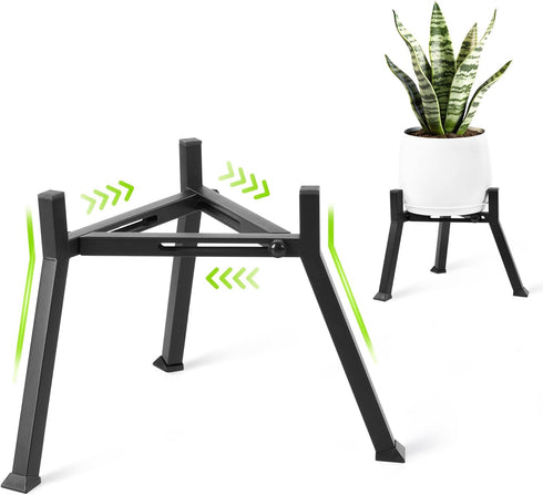 Metal Plant Stand Indoor Outdoor- Anti-Rust Metal Plant Stand, Stable Corner Plant