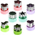 Vegetable Cutter Shapes Set - 8 Pack, 1.5" Stainless Steel Mini Cookie & Fruit Cutters for Kids, Baking & Food Prep