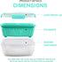 shopwithgreen 2 Pack 68oz Berry Keeper Container, Fruit Produce Saver Food Storage Containers with Removable Drain Colanders, Vegetable Fresh Keeper Set | Refrigerator Organizer