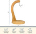 Countertop Totally Bamboo Banana Holder Wooden Banana Stand and Hanger for Fruit Storage, Durable Bamboo Banana Hook
