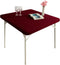 Cocktail Fitted Spandex Stretch Small Square Table Covers Elastic Tablecloth for Side