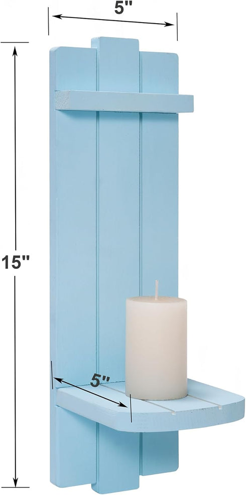 Set 2, Yorkmills Sconces Wall Decor of Wall Candle Holder Rustic Home Decor, Farmhouse Art Floating Candle Sconces