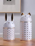 HAUCOZE Rabbit Cookie Jar Decorative Candy Jar with Lid, Modern Ceramic 8.1inch