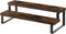 Wooden Tiered Display Riser Stand, 2 Tier Perfume and Cologne Organizer, Rustic Spice Rack Shelf for Candles