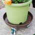 FLRISNTIG 10" 160lbs 2 Pack, Heavy Duty Plant Dolly with Wheels, Metal Rolling Plant Stand with Casters, Round Wheeled