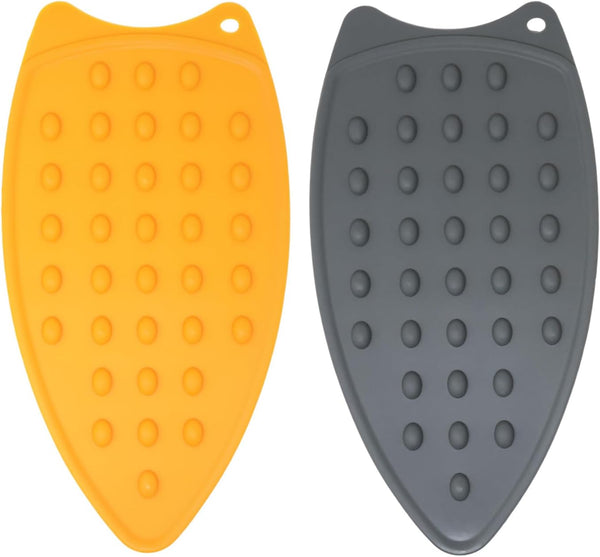 yueton 2PCS Thickened Silicone Electric Iron Mat, Heat-Resistant Ironing Board Mat for Travel Families
