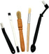 Professional Coffee Brush Set with Wooden and Nylon Brushes for Espresso Machine Cleaning