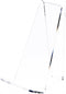 Plymor Clear Acrylic Book Easel, 1.25" Flat Ledge, 2.375" W x 3.25" D x 4" H