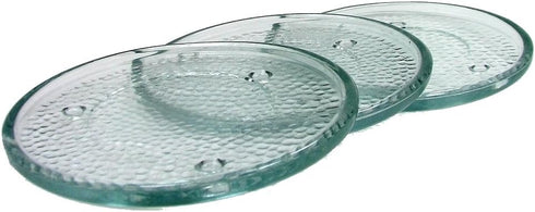 Clear Glass Candle Holder, 6 in., Beautiful Candle Trivet