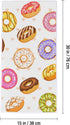 AUUXVA Hand Towels for Bathroom, Kitchen Towels, Colorful Donut Face Towel for Gym/Hotel/Spa/Salon, 30"x15"