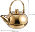 1pc Stainless Steel Pot, Cast Iron Teapot Kettle with Strainer, Large Capacity Stove Top Kettle for Kung Fu Tea