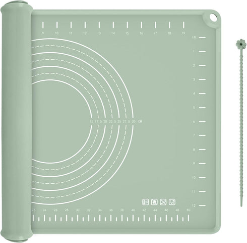 Silicone Baking Mat 24" x 16", Extra Thick Non-stick Food Grade Silicone Pastry Mat for Pastry, Bread, Cookies