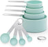 Measuring Cups and Spoons Set of 8, Nesting for Dry or Liquid Ingredients, Stainless Steel Handle, Kitchen Gadgets