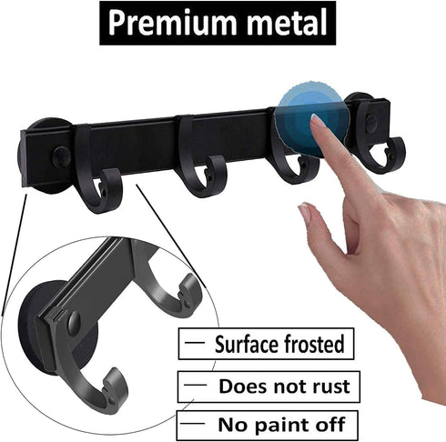 Magnetic BBQ Tool Rack, Universal Fridge Organizer with 4 Adjustable Hooks for Hanging Kitchen Utensils