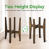 8 12 Inches 1 Pack) OERGKE Adjustable Plant Stand, Bamboo Mid Century Modern Indoor Plants Stands, Corner Flower Holder