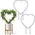 2 PCS Small Trellis for Potted Plants Outdoor Indoor, Metal Stackable Garden
