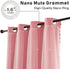 84 Inches 2 Pink Blackout Curtains for Girls Bedroom Cute- Aesthetic Star Cutout Double Layer with Sheer Overlay, Long