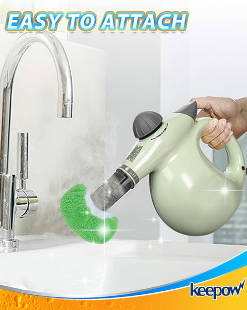 4+4 Pack Steam Cleaner Accessories Microfiber Cloth for Handheld Steam Shot Reusable Washable Steam Mop Pads Compatible