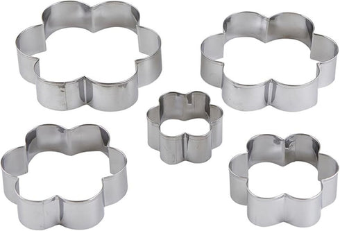 Santa Barbara Design Studio Baking Kits Cookie Cutter Gift Book Box, 5-Pieces, Flowers