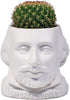 William Shakespeare Bust Succulent Planter, Ceramic Plant Holder Pot for Small Cactus, Flowers, Herbs