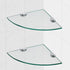 Glass Corner Shower Shelves, Tempered Floating Glass Shelves Wall Mount, Shower Caddy