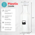 50 Oz Set 2 NETANY Plastic Water Carafe with Flip Top Lid, of Square Base Juice Containers, Clear Plastic Pitcher