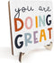Siumeili Decorative Desk Decor Motivational You Are Doing Great Affirmations Nursery Decor Plaque