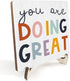 Siumeili Decorative Desk Decor Motivational You Are Doing Great Affirmations Nursery Decor Plaque