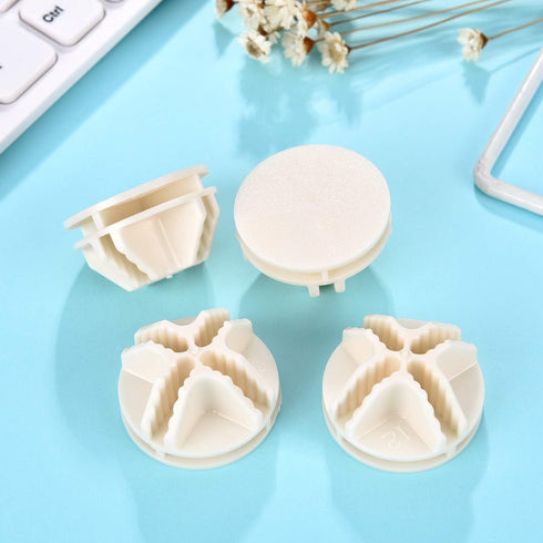 32 Pieces Cube Connectors for Plastic Storage Wire Cube Organizer, ABS Connectors for Modular Closet Storage (White)