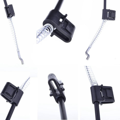 2 Pieces Recliner Release Cable Replacement D-Ring Pull Handle, Exposed Length 4.75" with S Tip