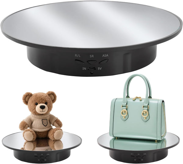 Rotating Display Stand Turntable Stand Spinning Stand for Product Shows White,7.87inch /17.6lbs