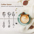 Fdit Vintage Style Coffee Spoons Set, 3 Pcs Royal Style Metal Carved Teaspoons for Kitchen and Tea Parties
