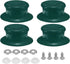 uxcell 4pcs Replacement Knob for Pot Pan Lids, Plastic Cover Holding Handles for Skillets, Kitchen Cookware, Green