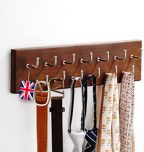 Treehouse Belt Organizer Rack, Holds Over 28 Large Belts, Sturdy Metal &