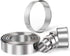 HULISEN Stainless Steel Round Cookie Cutter Set - 11 Circle Donut Doughnut Cutters for Baking