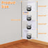 5 7.87 7.87 33.46 INCHES ShellKingdom Corner Shelf Wall Mount, Tier Corner Bookshelf, Floating Display Shelves