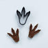 DINOSAUR COOKIE CUTTERS, Giant Reptile Monster Character and Footprint Cutters Made in The USA (2 Pack)
