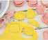 Cute KITTY Cat Cookie Cutter Set - 8 Pieces Cartoon Cookie Cutters with Embossed Pattern for DIY Baking