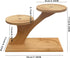 Window Sill Plant Shelf 2 Pack Small Desk Plant Stand Bamboo Table Top Plant Stand 3 Tier Succulent Plant Stand for Home Office Living Room Bedroom Decoration(2 Pack) by QruiLanTu